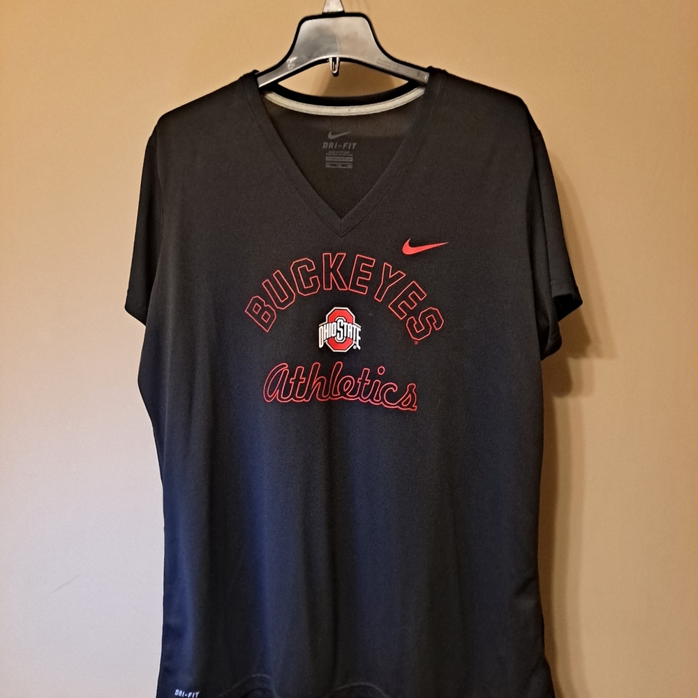 🏷 NIKE BUCKEYES V=NECK 🔥 SIZE XXL - Picture 4 of 7